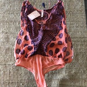 New! Free People sol of the sun bodysuit